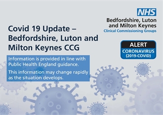 COVID-19 Update - NHS Bedfordshire, Luton & Milton Keynes CCGs