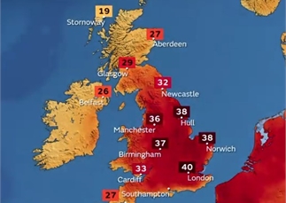 Central Bedfordshire Council: Extreme heat: Red warning
